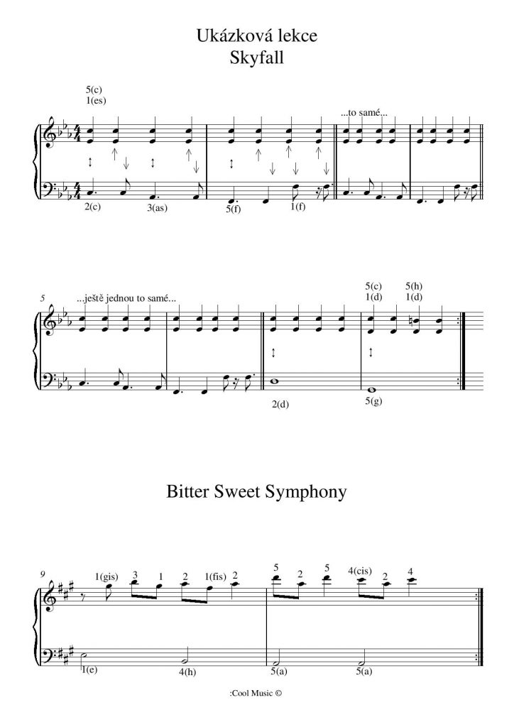 Sample sheet music